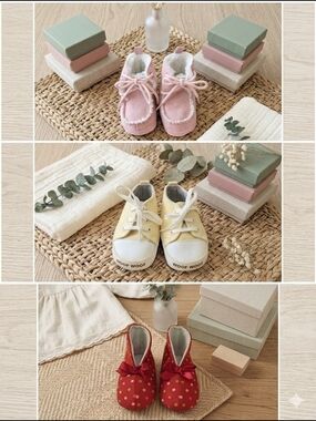 Kids Shoes - Pink, Yellow & Red Soft Toddler Shoes (Set)